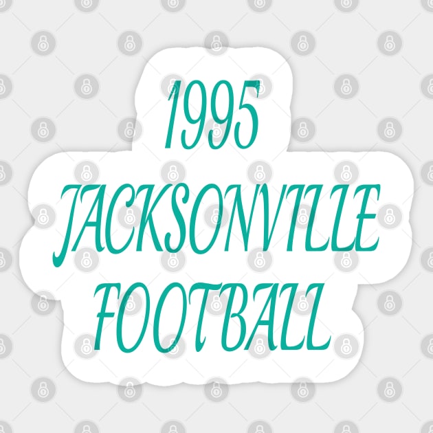 Jacksonville Football 1995 Classic Sticker by Medo Creations